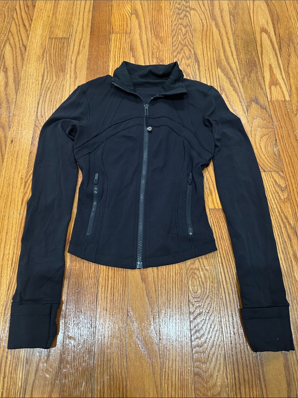 lululemon athletica Black Fitted Zip Utility Jacket